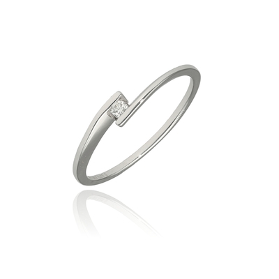 Frank Trautz fehér arany gyűrű 53-as méret (1-08203-52-0089/53)